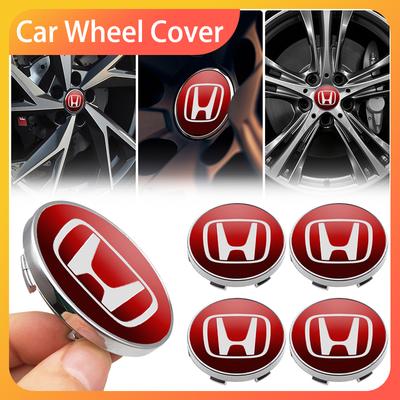 4pcs 60mm Car Wheel Center Hub Center Cap Rim Hub Dustproof Cover Emblemem For Accord CRV HRV City Odyssey Accessories