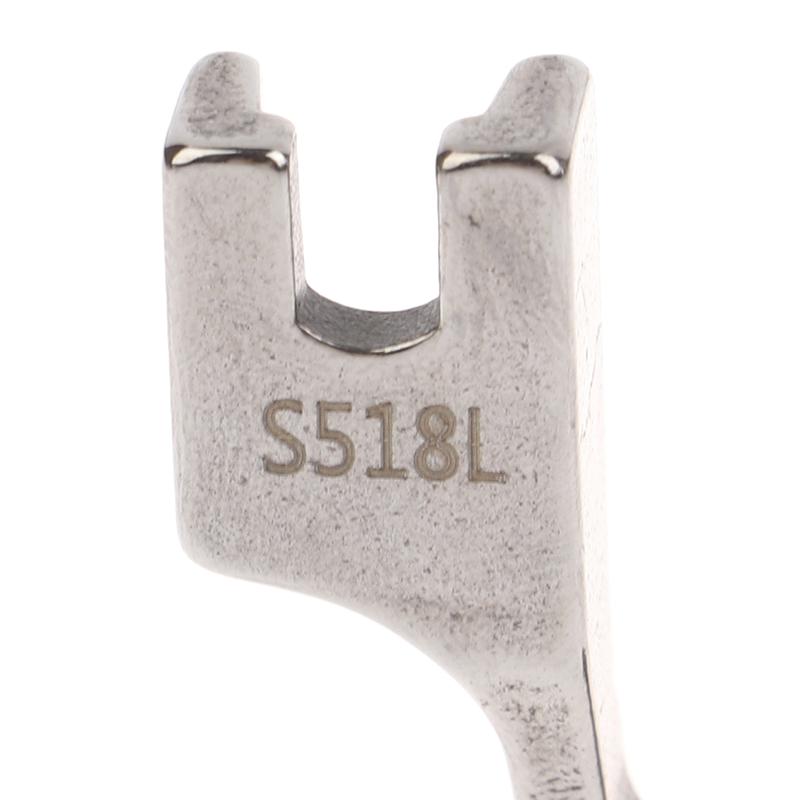 1Pc S518L/T168 Single-Sided Invisible Zipper Presser Foot Unilateral Zipper Feet For Lockstitch Industrial Sewing Machine