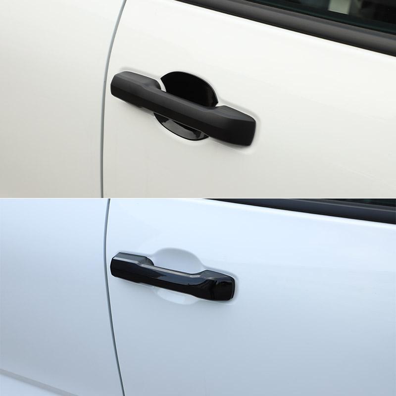For Toyota Tundra 2022 2023 ABS Carbon fibre Car Outer Door Handle Bowl Cover Trim Protector Frame Sticker Exterior