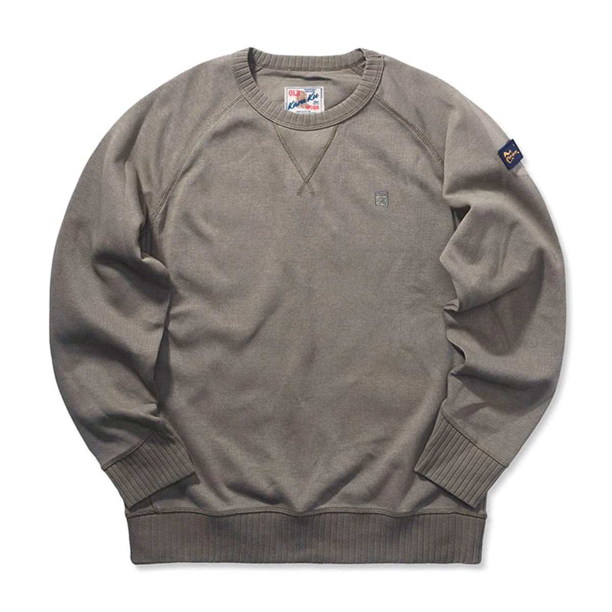 

Long Sleeve Embroidered Cotton Crew Neck Loose Oversized Round Ribbed Crew Neck Size XL [karaku] Men s 100% Sweatshirt, Basic, Fit, Silhouette,