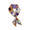 Retro Florales Schleifen-Haargummi & Seidenschal-Accessoire