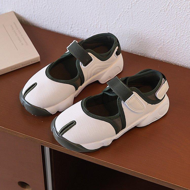 

Korean version of fake pig s foot shoes girls sports sandals mesh shoes summer new breathable children s shallow mouth single shoes lightweight men 37 бежевый