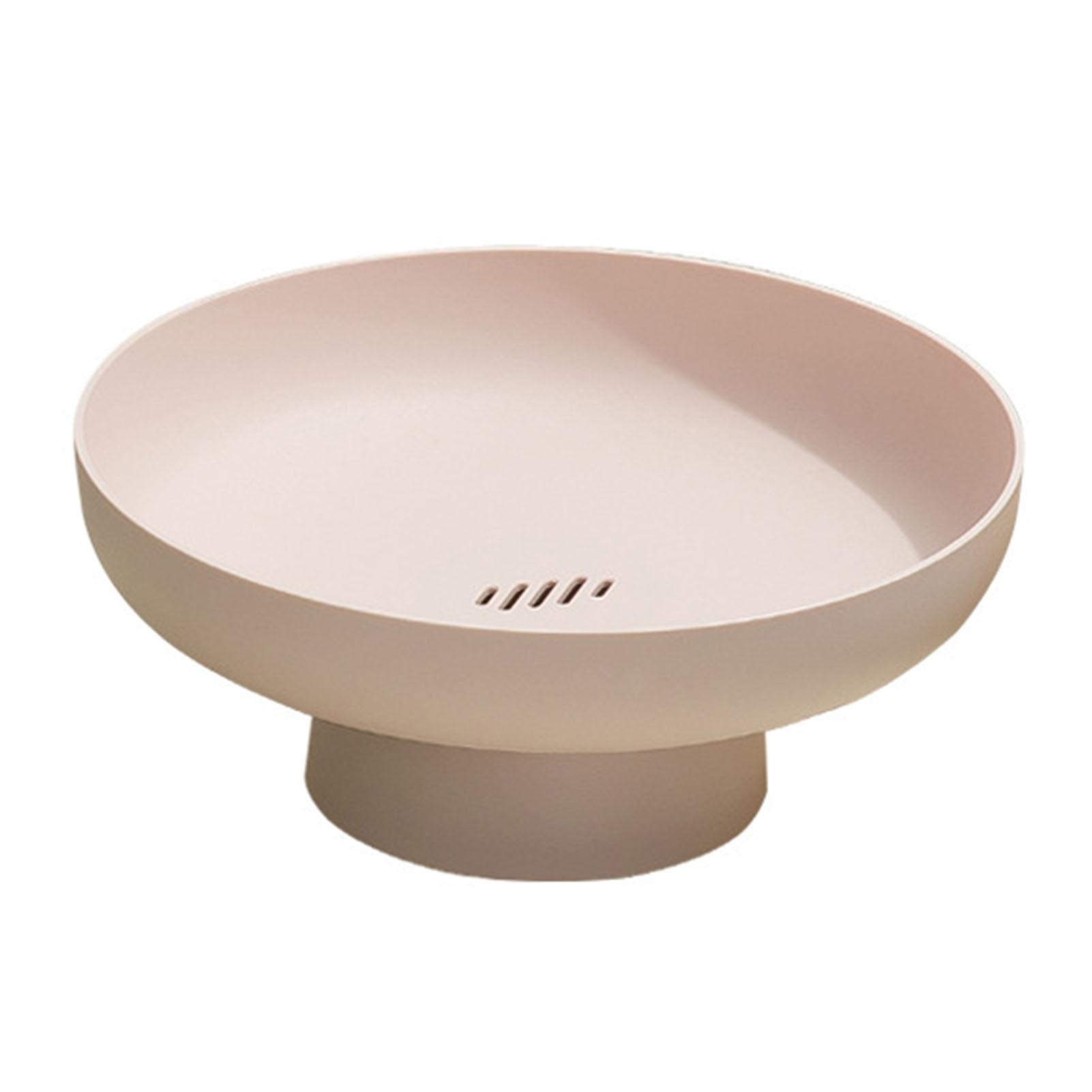 

Фруктовая чаша Простая многофункциональная пластиковая тарелка для сбора закусок с фруктами и съемным основанием для Pink