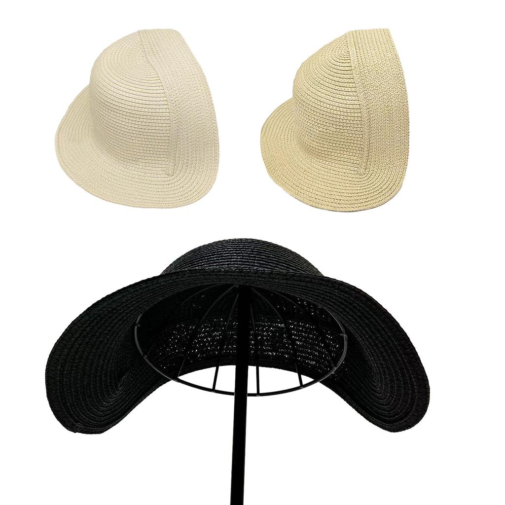Victorian Bonnets Hat Base DIY Colrful Pillbox Hat Percher Opera Headwear Elegant Straw Hat Base Pillbox Hat
