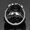 Vintage Jewelry 3ct Amethyst CopperColor Ring Round Cut Purple Nature Stone Women Wedding Anel Aneis Gemstone Rings