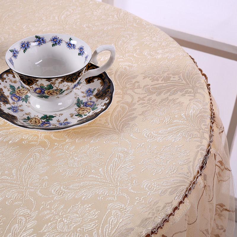 Europäische Spitze Runde Tischdecke Haushalt All-Inclusive Runde Couchtisch Abdeckung Handtuch Abdeckung Tuch Runde Tischdecke Tischdecke