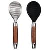 ZISIZ 316 Stainless Steel Rice Spoon with Wooden Handle