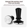 Coffee Tamper 30lbs Constant Pressure Reset Spring Self Adjustable Depth with Sound Feedback Espresso Tamper  with 304