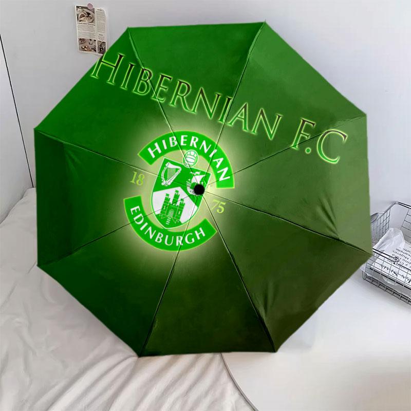 Автоматический складной зонт Hibernian FC, новый дизайн, 1 шт., портативный, для путешествий, для улицы