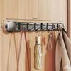 Hidden Foldable Suction Cup Coat Hook Made of Aluminum Alloy Waterproof Space Saving for Doors Wardrobes Bathrooms Living Rooms