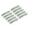 10 Pcs Wheat Straw Double Headed Hair Comb Reduce Tangling Wet Dry Hair Use Wide Fine Tooth Detangli