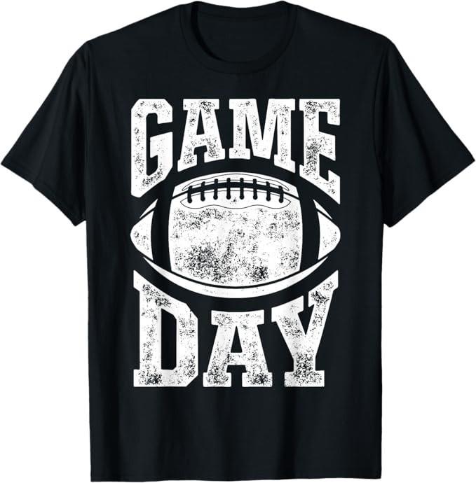 

Game Day Football Season Funny Men Women Team Sports Vintage T-Shirt 3XL