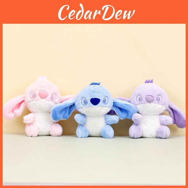 Adorable Stitch Plush Keychain Purple Cute 12cm Short Plush Toy For Bags
