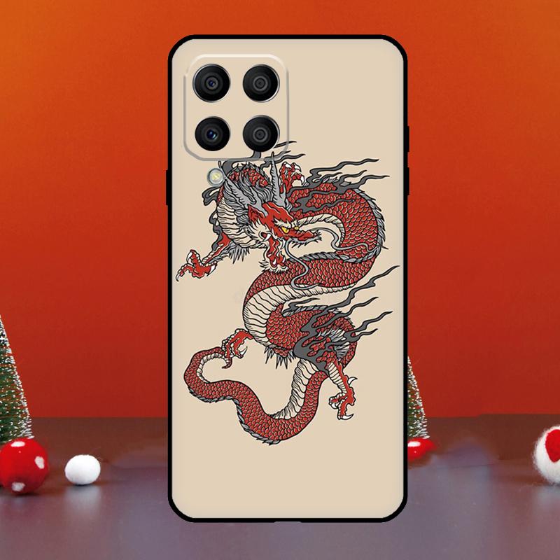 Japanese Dragon Style For Samsung Galaxy M06 M16 M14 M34 M54 M11 M21 M31 M13 M33 M35 M53 M55 M15 M12 M32 M52 Case
