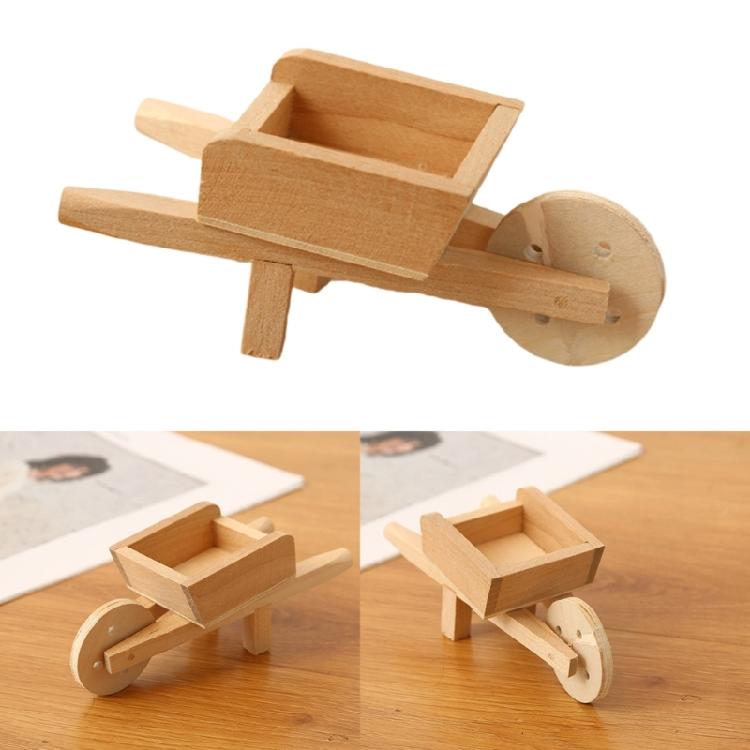 Dollhouses Furnishings Cart Model Life Scene for Living Room Kitchen Decoration Wheelbarrow Craft Miniature Decors