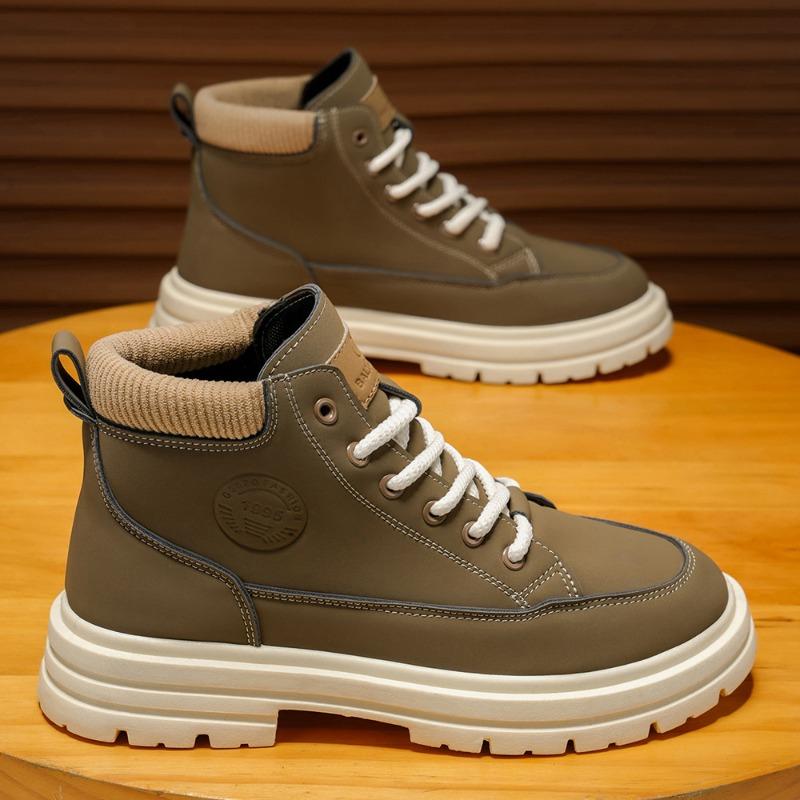 

Hot Sale Men New High Top Work Boots Large Size 37-48 Men Casual Ankle Boots Male Non Slip Wear-resistant Sneakers Botas Hombre 37