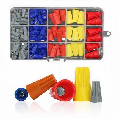 Connettori per cavi elettrici Terminali a vite, con inserto a molla Cappucci per dadi twist Set di assortimenti di collegamento