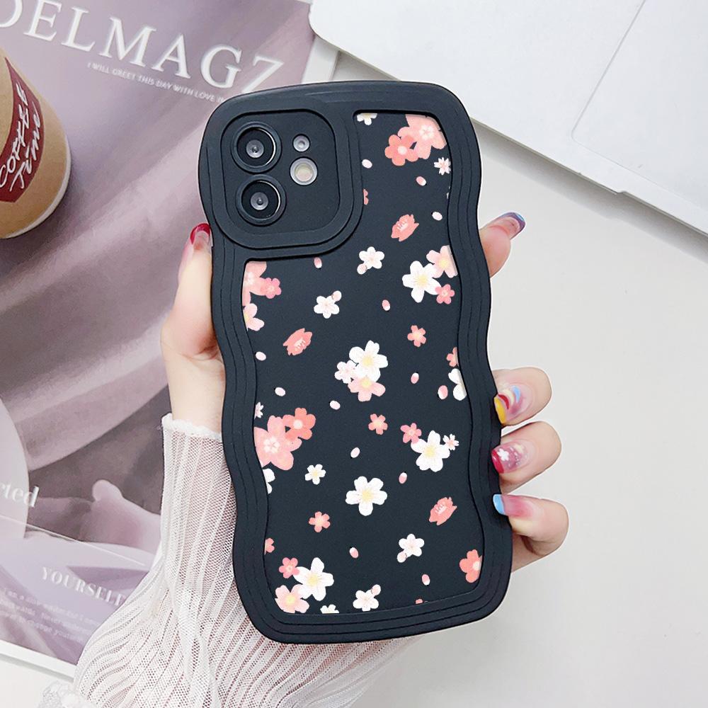 Flower Phone Case For iPhone 13 Case iPhone 11 12 14 15 16 Pro Max X XR XS MAX 7 8 Plus SE 0 Candy Color Silicone Soft Cover