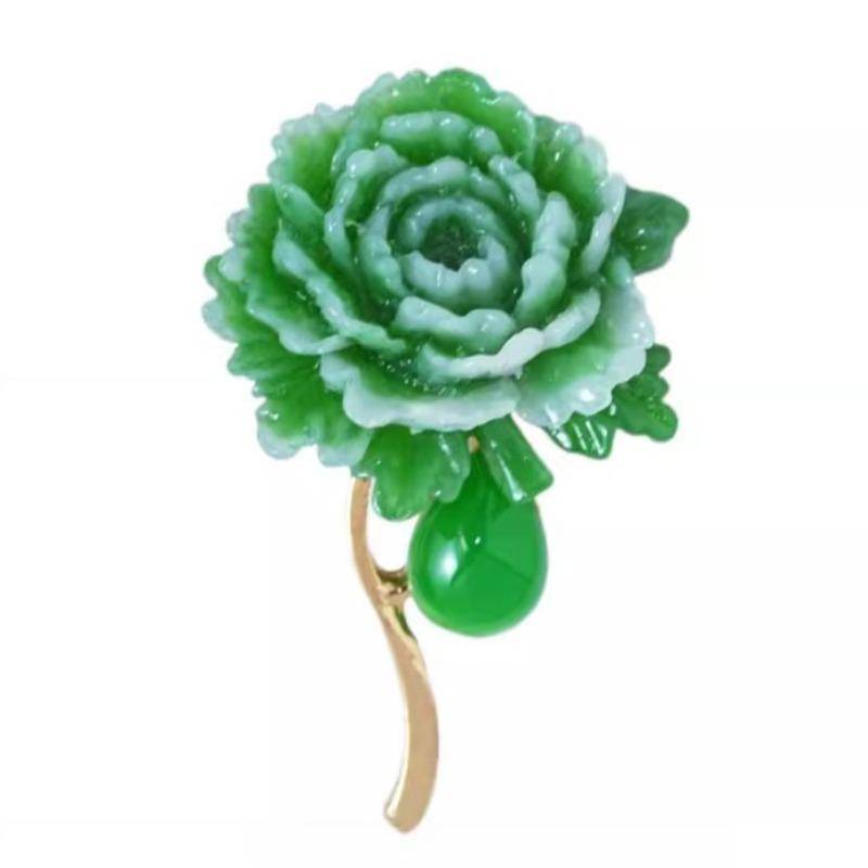 New Alloy Brooch High-end Niche Women's Peony High-end Pin Coat Suit High-end Versatile Brooch