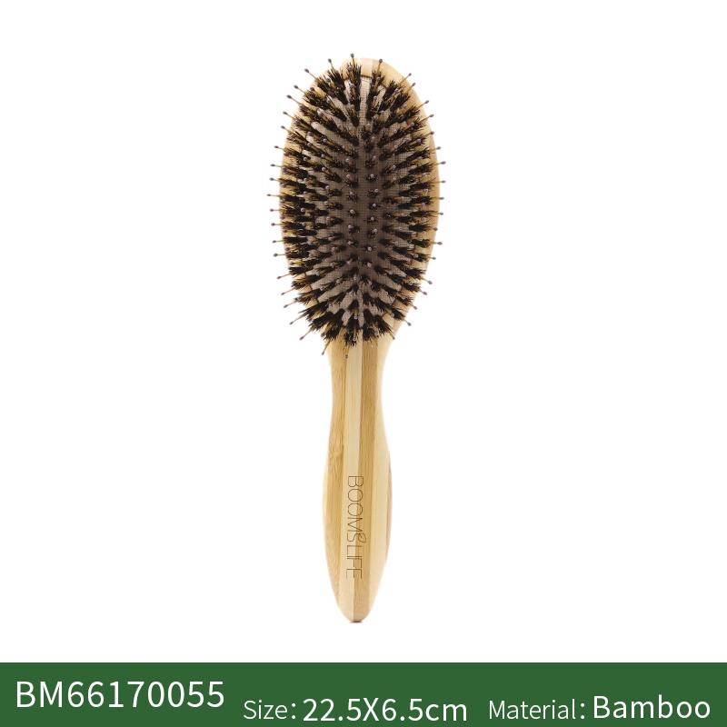 BOOMSLIFE Soft Boar Bristle Hair Brush Professional Women Bamboo HairBrush Massage Bamboo Comb for Hair Beauty Care Salon Tools