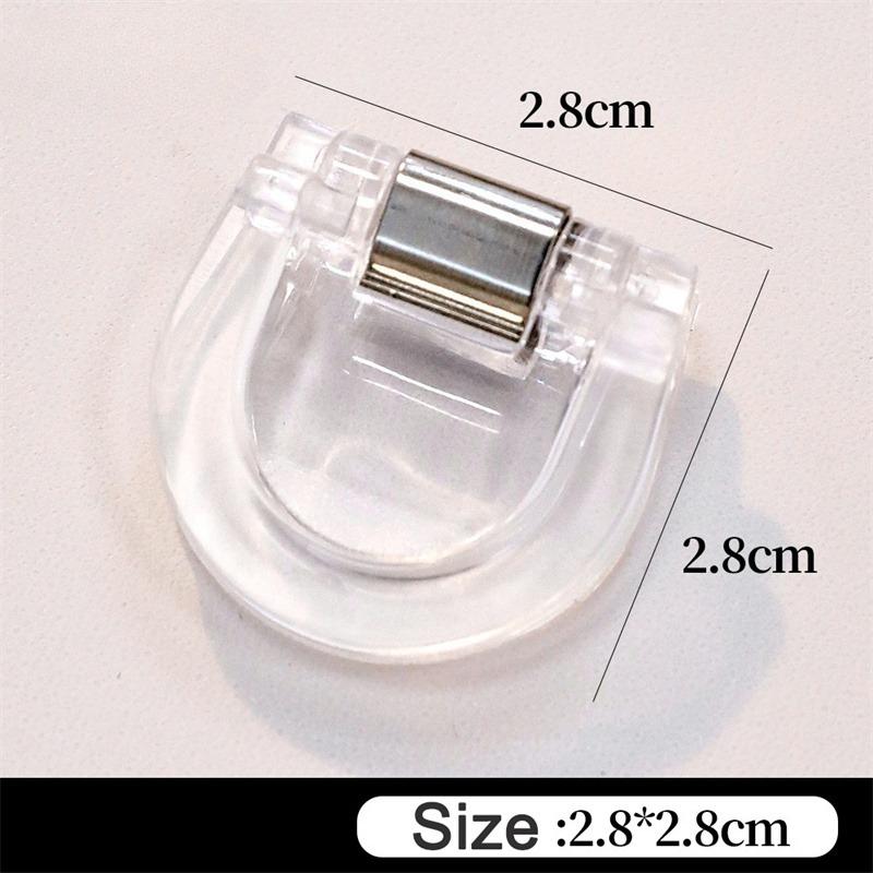 1/5/10/20Pcs Invisible Leg Shortening Clips Non-slip Pants Edge Clip Detachable Acrylic Buckle for Anti-drag Pants Hem Fixing