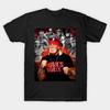 Men Black Print T-shirt Hulk Hogan No-Cut Transfer Paper Print Cotton Tshirt
