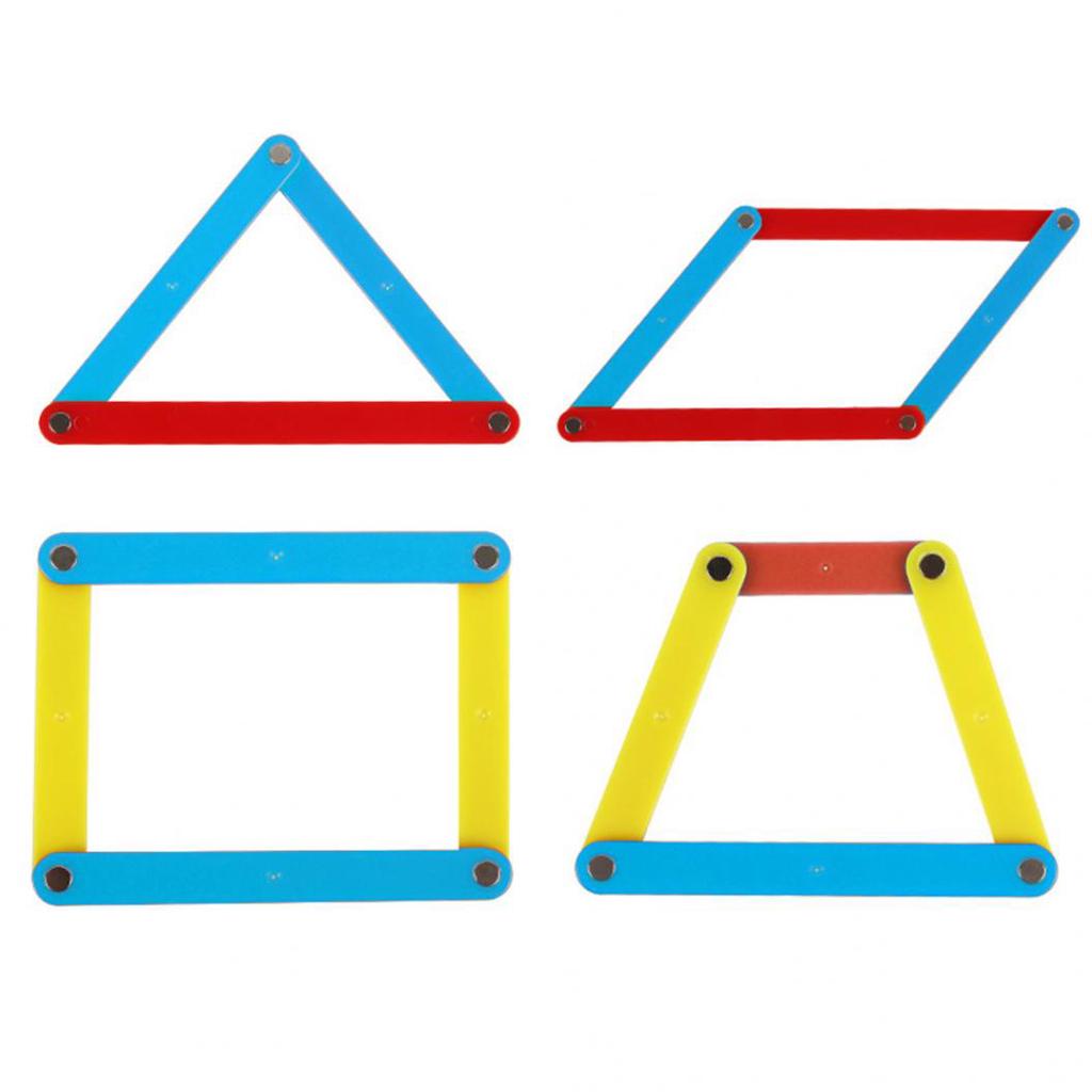 10ks/sada Magnetické geometrické proužky 4-10cm Nástroje Stavební polygonové učební pomůcky