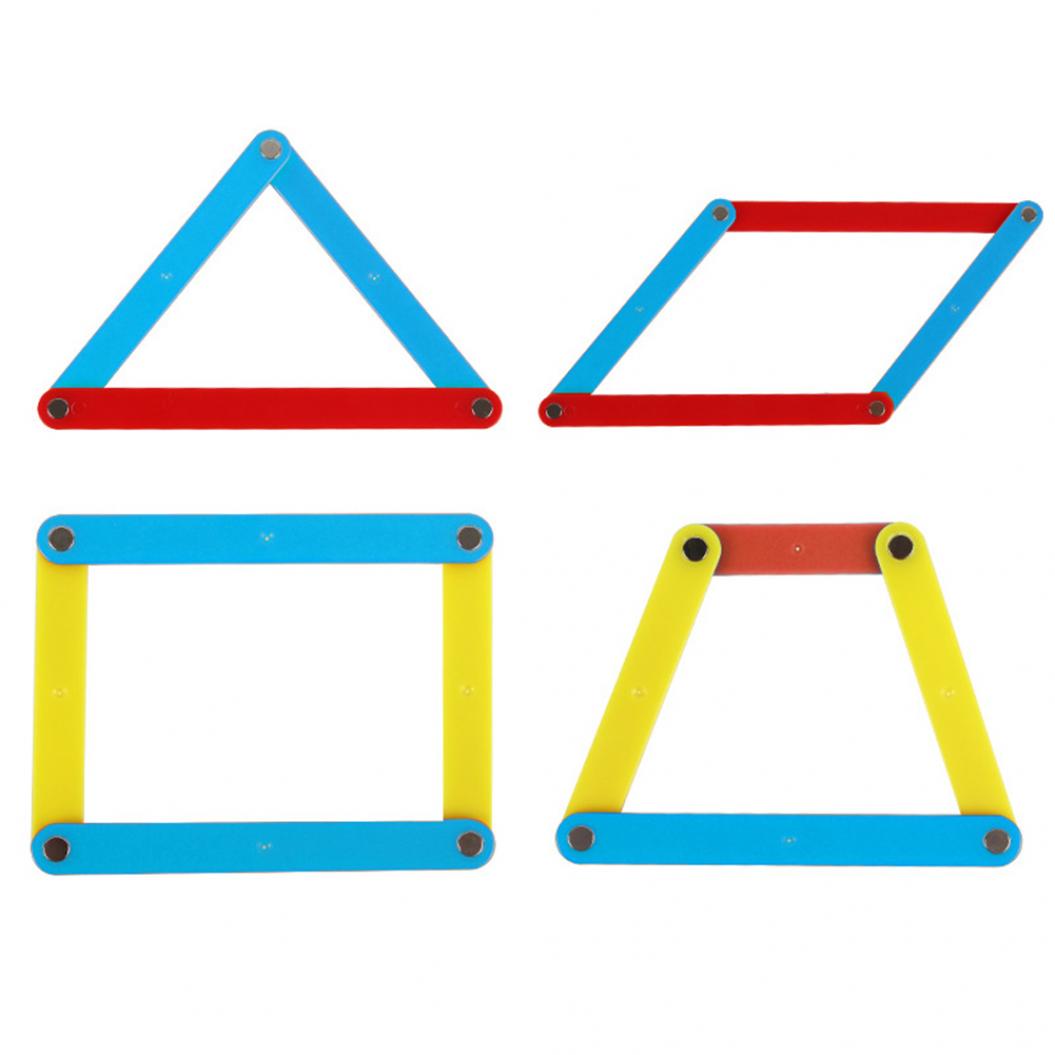 10 шт./компл. 4-10 см магнитные геометрические полоски инструменты строительные полигоны — фото 3