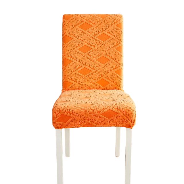 Dining Room Chair Covers Stretch Woven Jacquard Thick Plush 5 Styles String Pattern Chair Slipcovers Super Secure Chair Guard