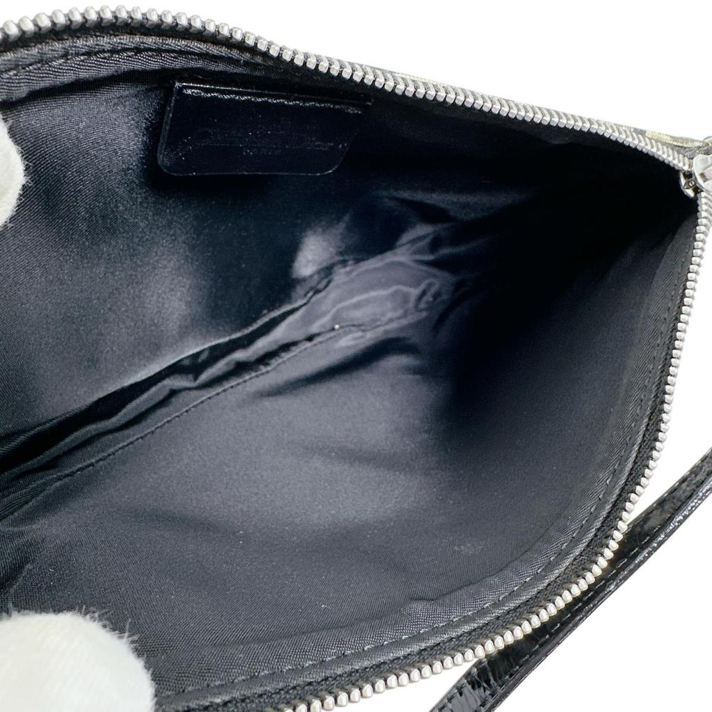 Dior Accessory pouch Saddle pouch Handbag PVC black Women Used