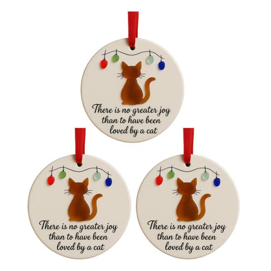 Sea Glass Art Animal Ornament Pet Memorial Christmas Tree Hanging Decor Keepsake Gift for Cats Dogs Lovers Holiday Home Decor