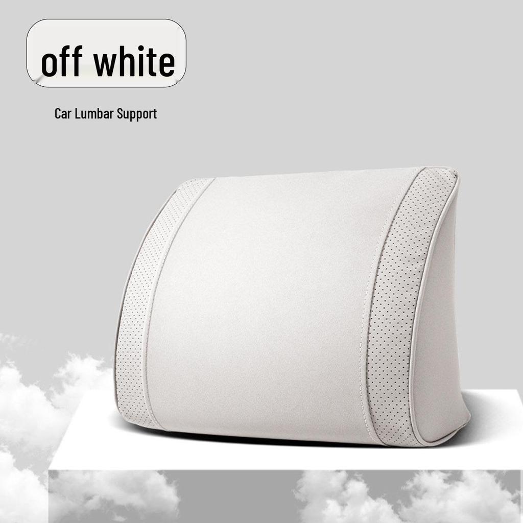 Luxury Leather Velvet Car Neck Pillow & Lumbar Support - Ideal for Drivers