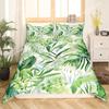 Dekbedovertrek met palmbladeren Monstera blad dekbedovertrekken Tropische groene bladeren Beddengoedset Wit marmer dekbedovertrek Voor mannen vrouwen