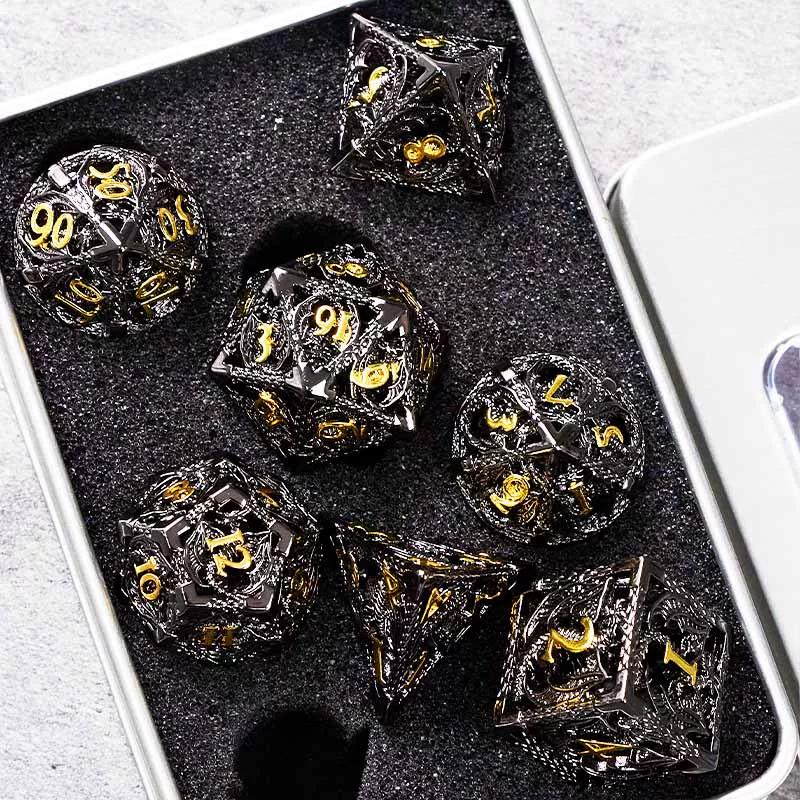 COC бегущие кубики подземелья и драконы настольная игра d20 кубики металлические полые ктулху dnd многогранник trpg