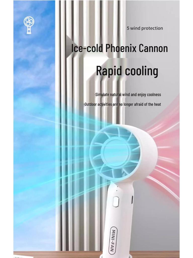 Portable Mini USB Fan: Silent Handheld & Desktop Personal Cooler