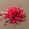1/2/3Pcs Girl Hairpin Tassel Hair Accessory with Flowing Metal Chain Hibiscus Flower Design Lightweight Handmade Hair Clips