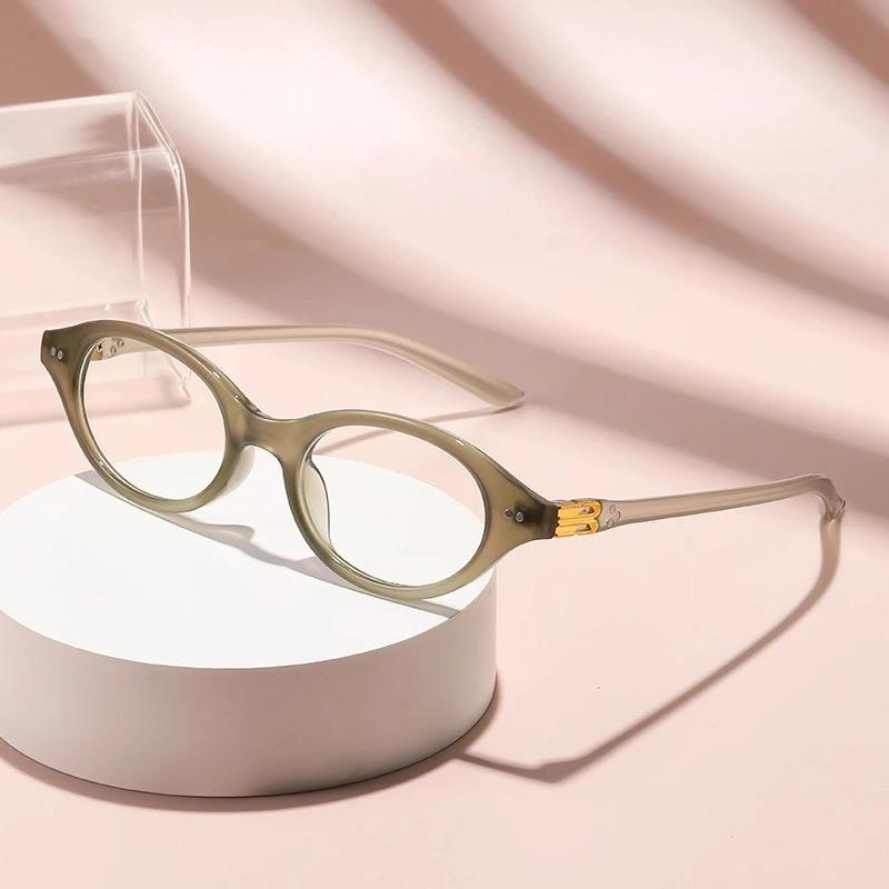 Small Round-Framed Business Versatile Reading Glasses Elegant Hd Clear Lens Ultra Light Unisex Far Sight Eyeglasses 0 To +4.0
