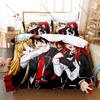 DxD Rias Red Hair Devil Queen School Uniform Demon Wing Purple Magic Anime Duvet Cover + 2 Pillowcases Otaku Anime Fan Bed Linen