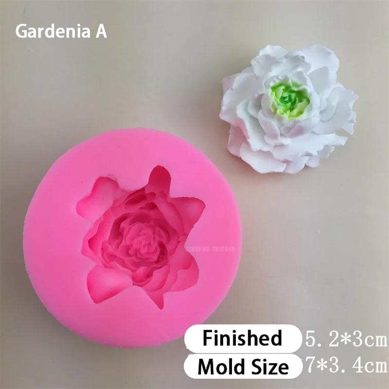3D Blumen Silikonformen Lavendel Duftender Osmanthus Pfirsichblüte Kuchen Fondantform Hochzeit DIY Kuchen Dekorationswerkzeuge