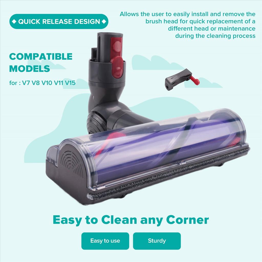 AT52 Head for Dyson V7 V8 V10 V11 V15 Vaccum Cleaner Floor Brush Head Replacement Parts