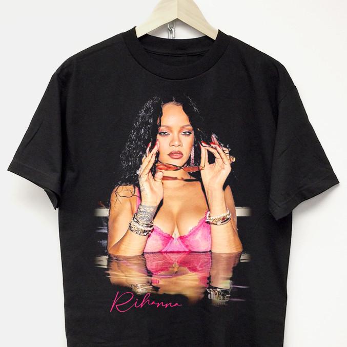RIHANNA T-SHIRT rap tee asap rocky drake kanye tour concert merch taylor beyonce Unisex T-Shirt XL