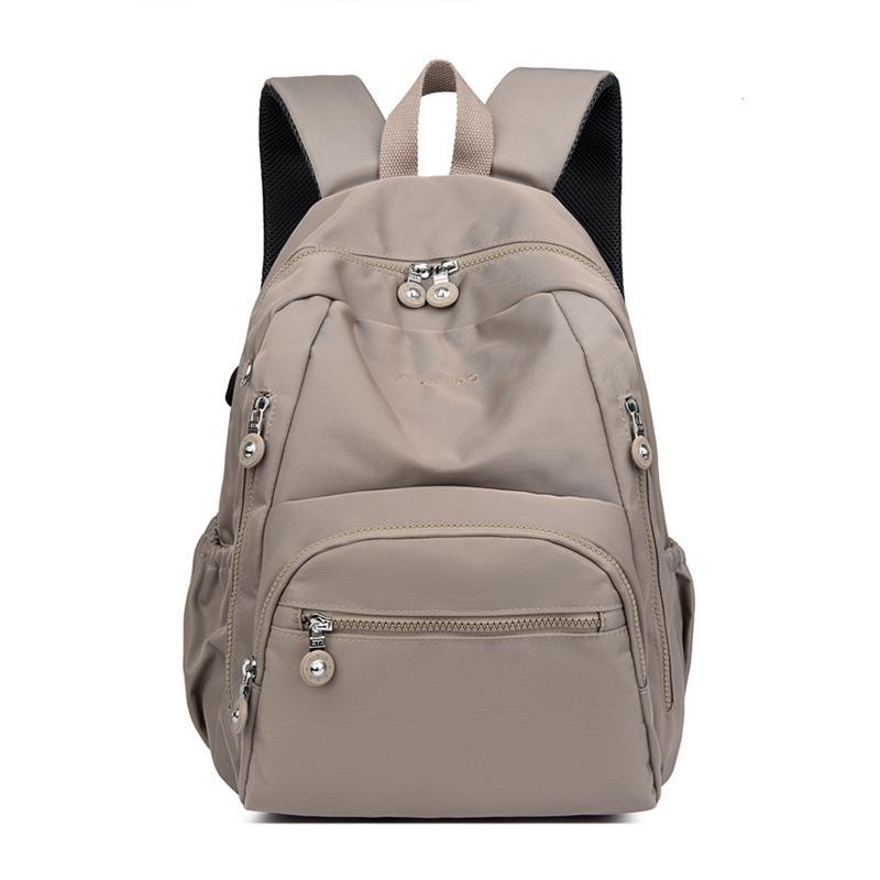 Schoolbag1011 New High-value Backpack Women's Large-capacity Multi-compartment Backpack Cover Trolley Case School Bag Anti-splashing Cloth Bag