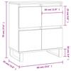 Sideboard Sonoma Oak 60 x 35 x 70 cm Particleboard