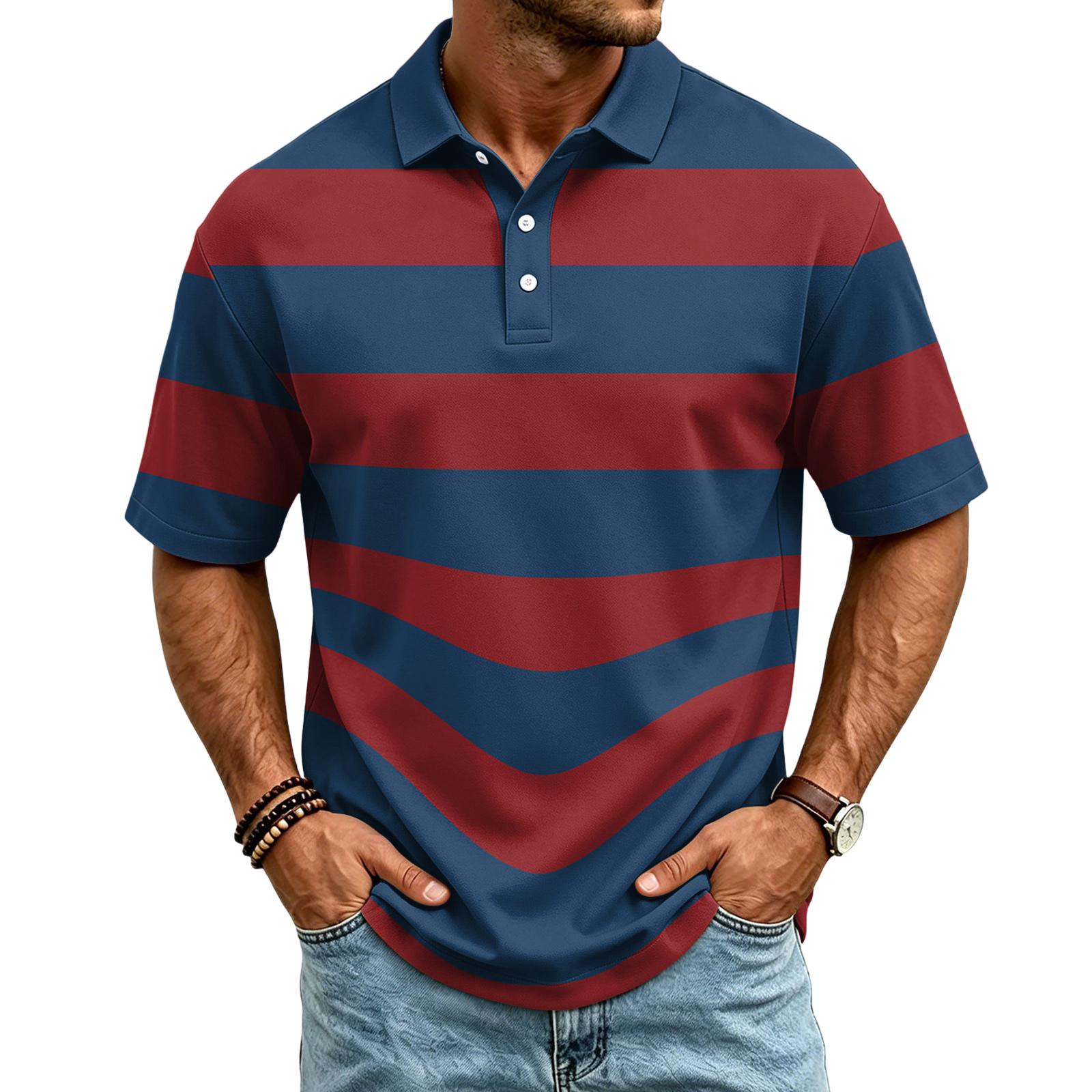 

Men s Casual Quick Dry Mesh Polo Shirt Lightweight Breathable Golf Performance Shirt with Button Collar for Outdoor Sports and Everyday Wear L