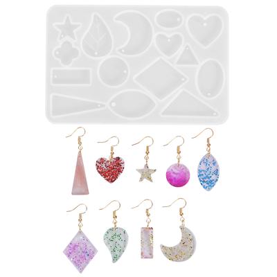 Silikon Ohrring Halskette Anhänger Harz Form Diy Herstellung Von Schmuck Epoxy Mould Handwerk