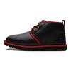 UGG Neumel Leather Round Toe Lace-Up Comfortable Versatile Short Boots Men Boots Black 1133777-BSRL