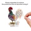 Acrylic Rooster Ornament Creative Miniatures Figurine Sculpture Animal Statue Ornament  Living Room