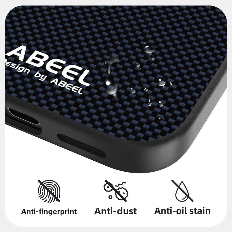 Carbon Fiber Pattern Phone Case for iPhone 17 Pro Max Air 16e for iPhone 16 15 Plus 14 13 Magnetic Wireless Charging Hard Cover