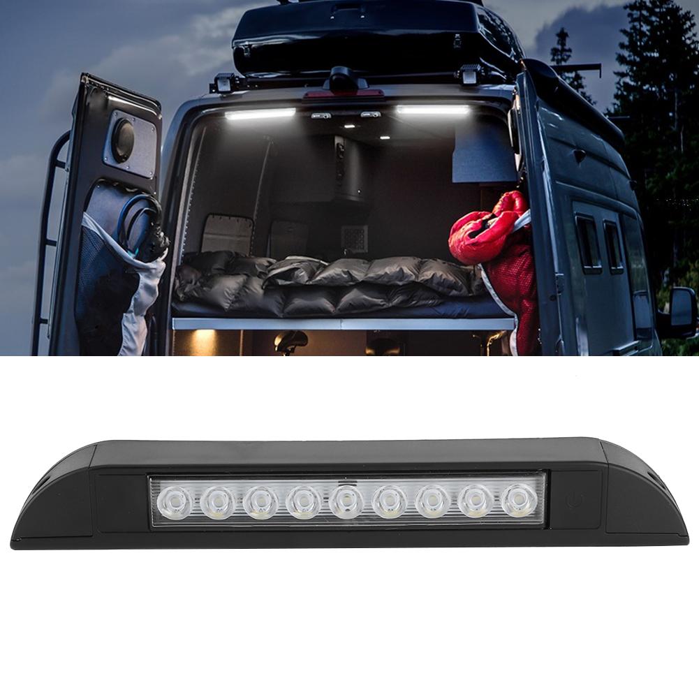 LED Car Interior Strip Bar Light 9 LED Lamp Beads Waterproof 4.5W with On Off Switch