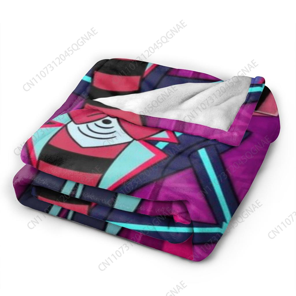 Custom Hazbines Eles Alastor Vox 2 Stuff Blanket Soft Velvet Throw Blanket Comfortable Bedding Throws